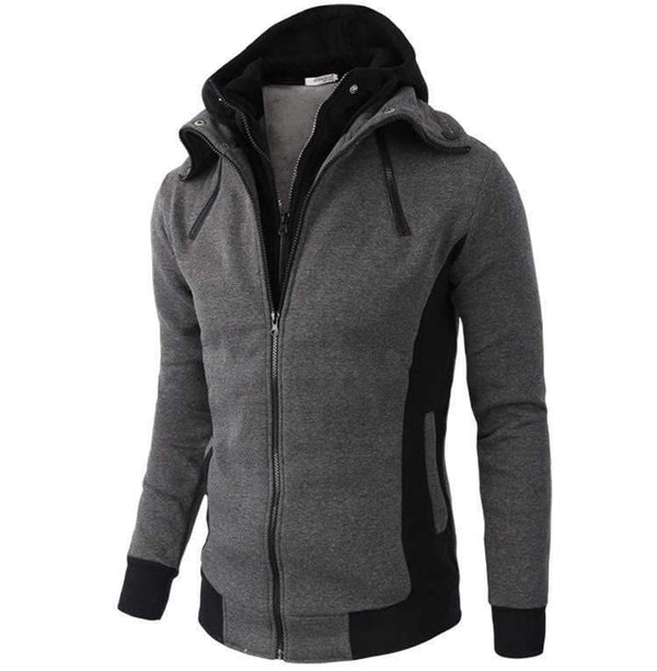 Planet Gates Gray / XXXL Fashion Brand Hoodies Men Casual Sportswear Male Hoodies Zipper Long Sleeve Sweatshirt Jacket European size