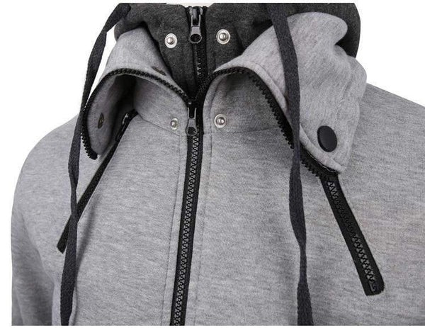Planet Gates Gray / XXXL Fashion Brand Hoodies Men Casual Sportswear Male Hoodies Zipper Long Sleeve Sweatshirt Jacket European size