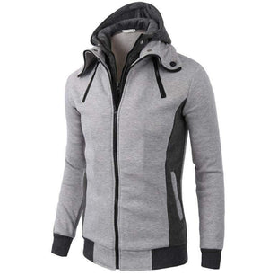 Planet Gates Gray / XXXL Fashion Brand Hoodies Men Casual Sportswear Male Hoodies Zipper Long Sleeve Sweatshirt Jacket European size