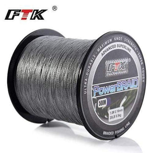 Planet Gates gray500M / 0.4 Braided Line Fishing cord  8-60LB 0.1-0.4mm 4 Strand  Multifilament Fishing PE Braided Wire 500M Fishing line