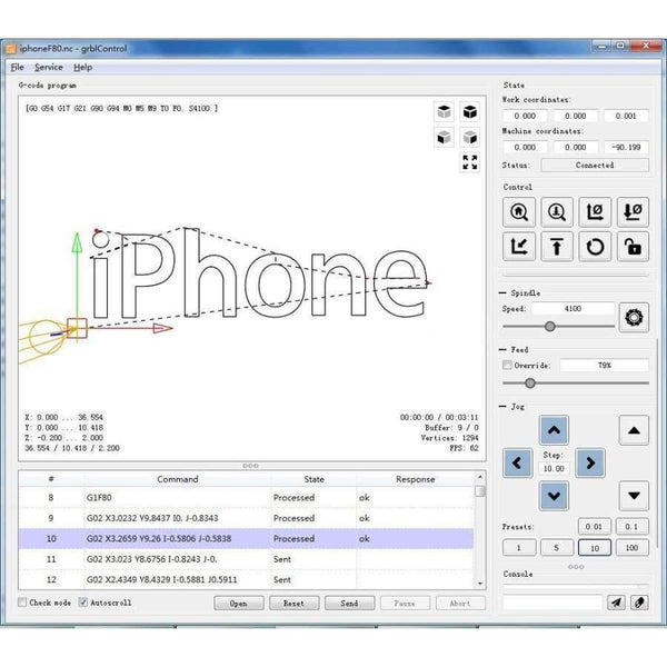 Planet Gates GRBL 0.9J USB port cnc engraving machine control board 3 axis control laser engraving machine board