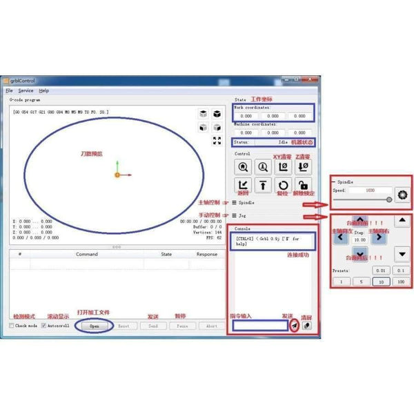 Planet Gates GRBL 0.9J USB port cnc engraving machine control board 3 axis control laser engraving machine board