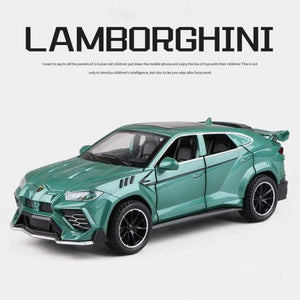 Planet Gates Green 1:32 URUS Bison SUV Coupe Alloy Car Model Sound and Light Simulation Car Decoration Collection Child Toy Gift