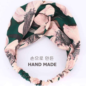 Planet Gates green 1 COKK Sweet Rose Flower Headband Hair Accessories For Women Wide Hairband Turban Hair Bow Headwear Elastic High Quality Summer