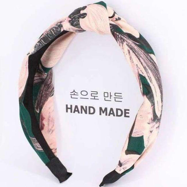 Planet Gates green 1 COKK Sweet Rose Flower Headband Hair Accessories For Women Wide Hairband Turban Hair Bow Headwear Elastic High Quality Summer