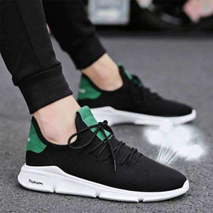 Planet Gates Green / 10 MINGPINSTYLE 2018 Summer New Men Breathable White Shoes Male Casual Sport Mesh Vulcanized Shoes Wild Fashion Lace-Up Sneakers