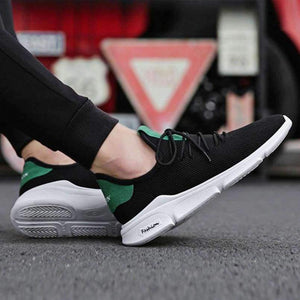 Planet Gates Green / 10 MINGPINSTYLE 2018 Summer New Men Breathable White Shoes Male Casual Sport Mesh Vulcanized Shoes Wild Fashion Lace-Up Sneakers