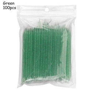 Planet Gates Green 100Pcs 25/50/100Pcs Reusable Crystal Stick Double End Nail Art Cuticle Pusher Cuticle Remover Tool Pedicure Care Nails Manicures Tools