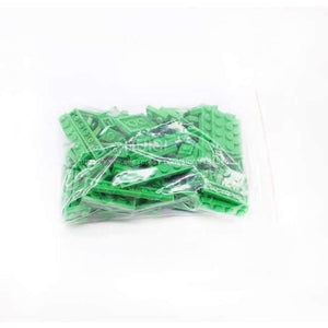 Planet Gates Green 100pcs/lot Construction Building Blocks Set Children Birkcs Parts Mix 8 Size DIY Model Building Figure Eduational Toys For Kids