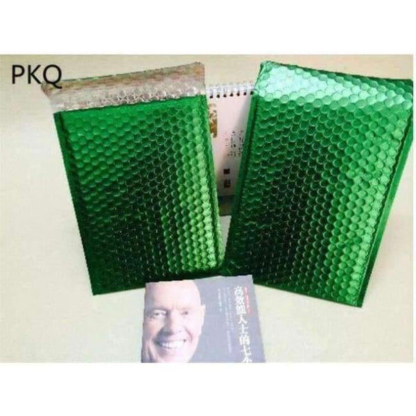 Planet Gates Green 10pcs/Pack 200x250mm Bubble Envelopes Bags Mailers Padded Shipping Envelope Aluminium Foil Bubble Mailing Bag Fragile Supplies