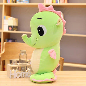 Cartoon Seahorse Plush Toy Soft Animal Stuffed Pillow Plush Fish Doll Baby Sleeping Pillow Sofa Decoration Cushion Girl Gift