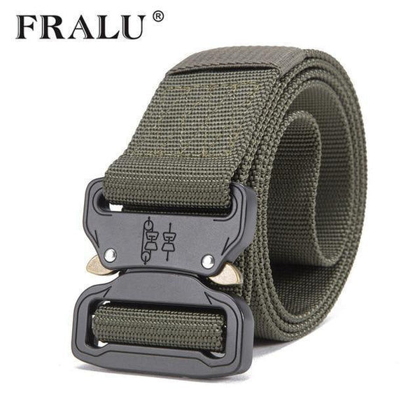 Planet Gates green / 125cm Mens Tactical Belt Military Nylon Belt Outdoor multifunctional Training Belt High Quality Strap