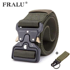 Planet Gates green / 125cm Mens Tactical Belt Military Nylon Belt Outdoor multifunctional Training Belt High Quality Strap ceintures