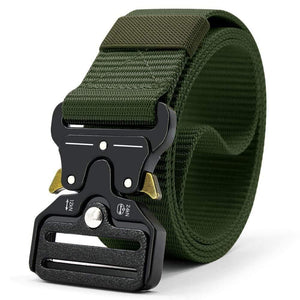 Tactical Belt Nylon Army Belt New Men's Military Multifunction Buckle Outdoor Sports Hook Belt 125/135cm Wide3.8cm