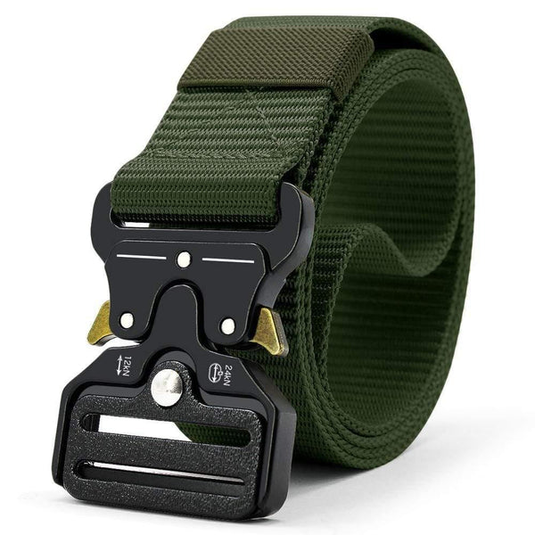 Tactical Belt Nylon Army Belt New Men's Military Multifunction Buckle Outdoor Sports Hook Belt 125/135cm Wide3.8cm