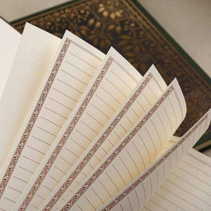 Planet Gates Green / 126x188mm Retro Notebook Old Book Diary Line Journal Notebooks Writing Pads