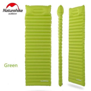 Planet Gates Green / 186cmx60cmx8cm / China Mattress super light inflatable fast filling air bag  with pillow innovative sleeping pad NH16D003-D