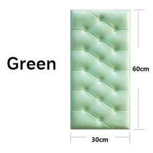 Planet Gates Green / 1PCS 3D Faux Leather PE Foam Waterproof Self Adhesive Wallpaper For Living Room Bedroom Kids Room Nursery Home Decor 3D Wall Paper