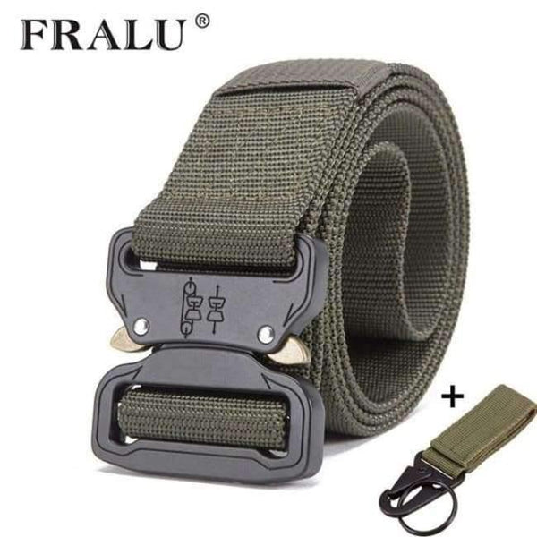 Planet Gates green 2 / 125cm Mens Tactical Belt Military Nylon Belt Outdoor multifunctional Training Belt High Quality Strap ceintures