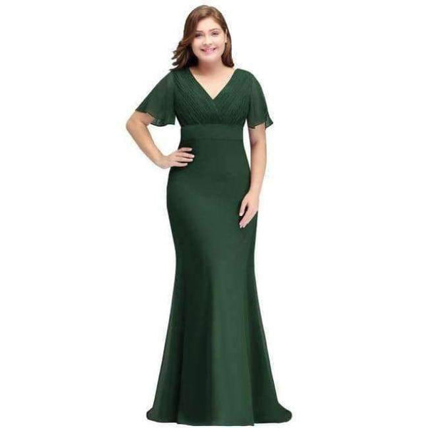 Planet Gates Green / 2 Butterfly sleeve Chiffon Burgundy Bridesmaid Dress plus size 2018 Women Long Formal Gown bridesmaid dresses