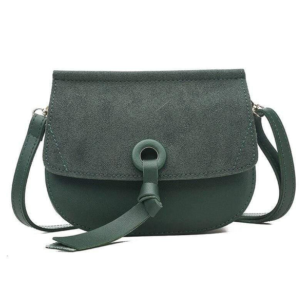 Shoulder Bag New High Quality Leather Fashion Small Scrub Flap Pocket Crossbody Coin Phone Bag