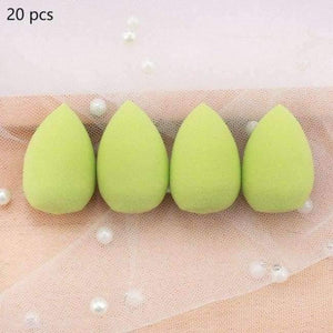 Planet Gates Green 20pcs Makeup Sponge Water Drop shape Make up Foundation Puff Concealer Flawless Powder Smooth Beauty Cosmetic sponge beauty tool