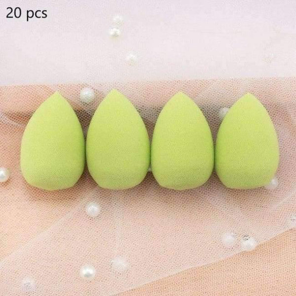 Planet Gates Green 20pcs Makeup Sponge Water Drop shape Make up Foundation Puff Concealer Flawless Powder Smooth Beauty Cosmetic sponge beauty tool