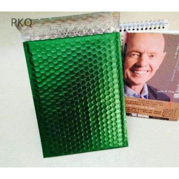 Planet Gates Green / 20x25cm 30pcs Aluminized Bubble Mailers Padded Envelopes Packaging Shipping Bags Kraft Bubble Mailing Envelope Bags Business supplies