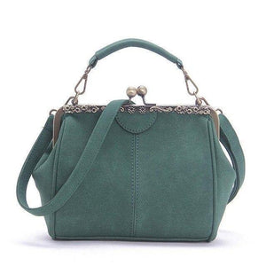 Planet Gates Green / 28X11X20CM Vintage Shoulder Bags Women Matte Pu Leather Clip Women Messenger Bag Small Brand Designer Female Handbag Ladies Sac