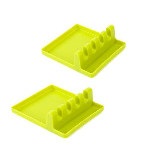 Kitchen Cooking Utensil Holder Silicone Utensil Rest Spoon Rest Utensil Spatula Holder Heat Resistant Cooking Tool Drop Ship