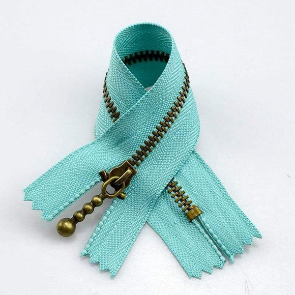 Planet Gates green / 3# / 15cm 10pc Meetee Metal Zippers 15/20/30/40cm 3# Close-end Zip Bronze For DIY Sewing Bags Jeans Shoes Clothing Tailor Craft Acessories