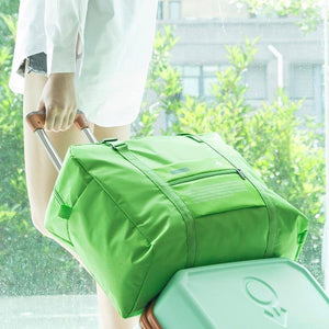 Planet Gates green 3 Fashion Women Travel Bags Unisex Luggage Bags Nylon Folding Large Capacity Luggage Travel Bags Portable Men Handbag wholesa