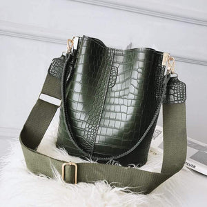 Crocodile Crossbody Bag For Women Shoulder Bag Brand Designer Women Bags Luxury PU Leather Bag