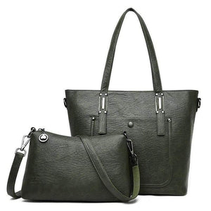 Women Leather Handbags 2 Set Women Messenger Bags Designer Crossbody Bag Women Bolsa