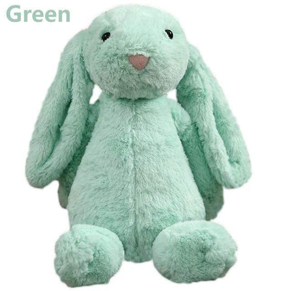 Planet Gates green 30cm Stuffed Long Ear Rabbit Soft Plush Toys Sleeping Cute Bunny Cartoon Animal Dolls Children Baby Birthday Gift
