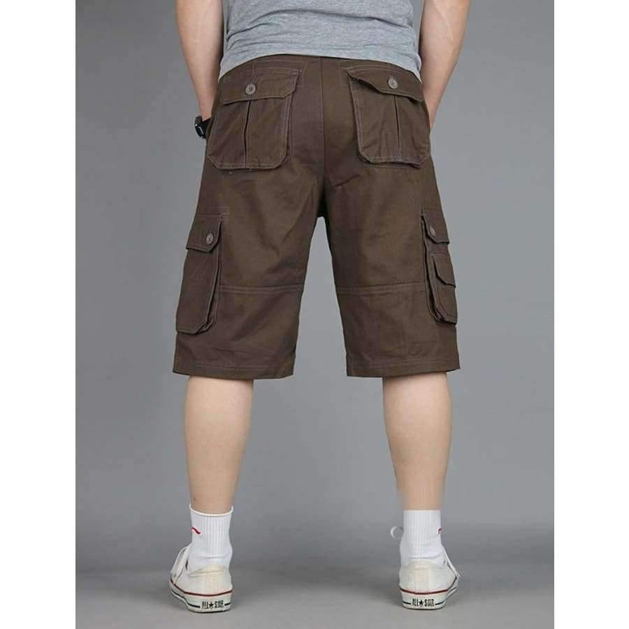 Planet Gates Green / 34 Men Boutique Casual Shorts Fashion Style Casual Solid Cotton Streetwear Male pockets Shorts Plus Size