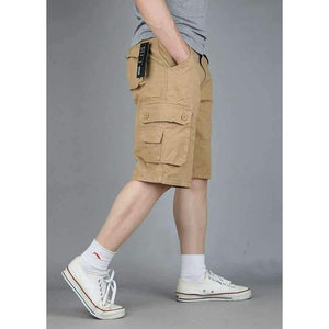 Planet Gates Green / 34 Men Boutique Casual Shorts Fashion Style Casual Solid Cotton Streetwear Male pockets Shorts Plus Size