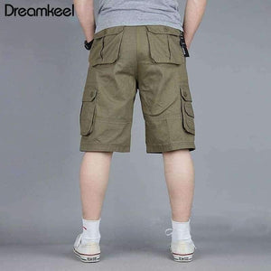 Planet Gates Green / 34 Men Boutique Casual Shorts Fashion Style Casual Solid Cotton Streetwear Male pockets Shorts Plus Size