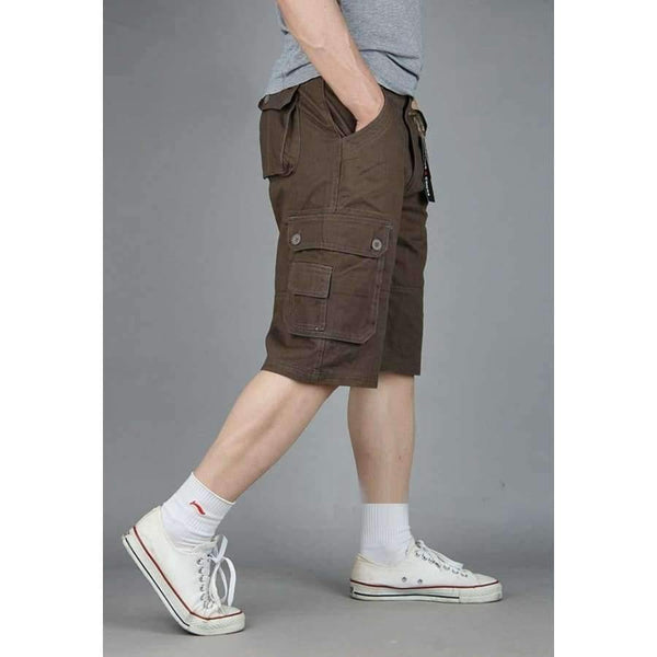 Planet Gates Green / 34 Men Boutique Casual Shorts Fashion Style Casual Solid Cotton Streetwear Male pockets Shorts Plus Size