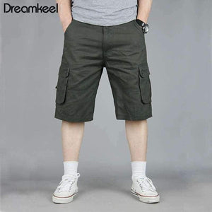 Planet Gates Green / 34 Men Boutique Casual Shorts Fashion Style Casual Solid Cotton Streetwear Male pockets Shorts Plus Size