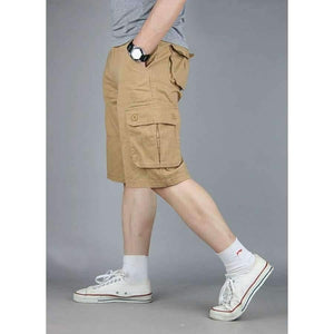 Planet Gates Green / 34 Men Boutique Casual Shorts Fashion Style Casual Solid Cotton Streetwear Male pockets Shorts Plus Size