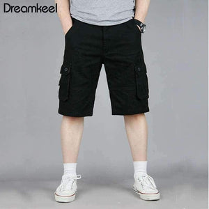 Planet Gates Green / 34 Men Boutique Casual Shorts Fashion Style Casual Solid Cotton Streetwear Male pockets Shorts Plus Size