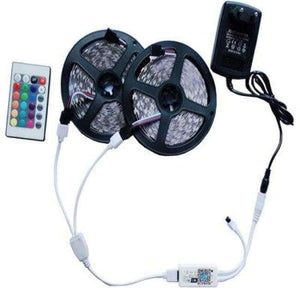 Planet Gates Green / 3528 60LED / Není vodotěsné SMD5050 5m 10m 15m 20m 30/60LED/m LED páska Voděodolná diodová stuha 24k Wifi ovladač DC 12V adaptér sada RGB LED pásky