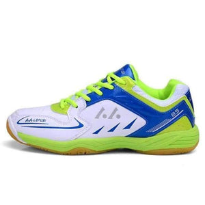 Planet Gates Green / 4.5 New Men and Women's Brand Badminton Shoes Unisex Athletic Gym Sports Shoes Light Weight Trainers Table Tennis Sneakers