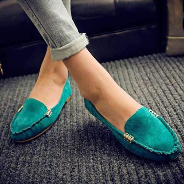 Planet Gates Green / 4.5 Spring Autumn Women Flats Woman Loafers Candy Color Slip on Flat Shoes Ballet Flats Comfortable Ladies shoes zapatos mujer 6735