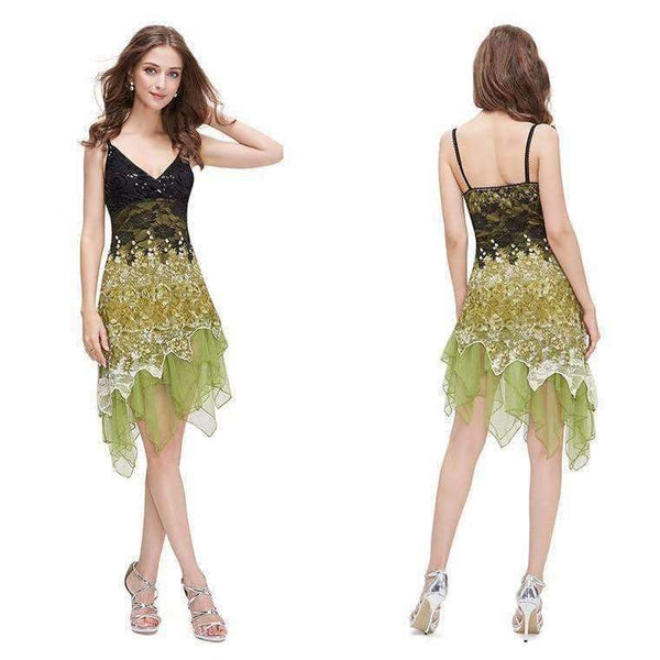 Planet Gates Green / 4 Cocktail Dresses Ever Pretty EP00045 Summer Styles New Arrival Hot Sexy Knee Length Lace Special Occasion Cocktail Dress