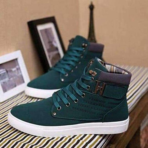Planet Gates Green / 41 Dwayne Men's vulcanized shoes Spring/Autumn Men shoes High quality frosted suede casual shoes size 38-47
