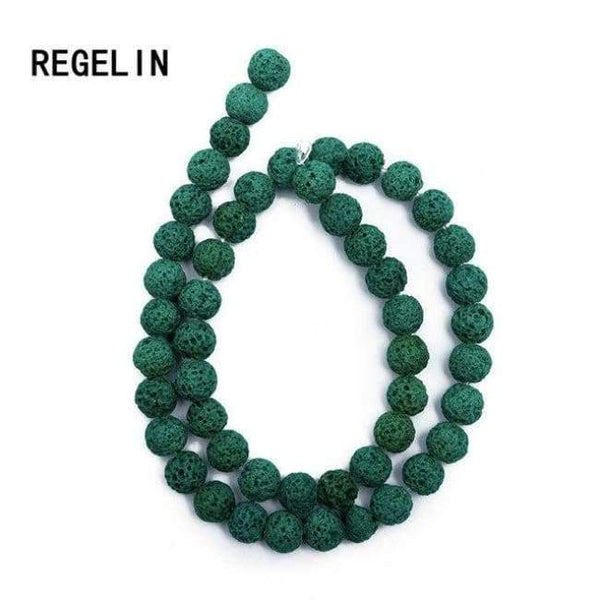 Planet Gates green / 4MM REGELIN Colorful Volcanic Lava Stone Round Loose beads Natural Stone Rock Ball DIY For Jewelry Bracelet/Necklace Making Gift