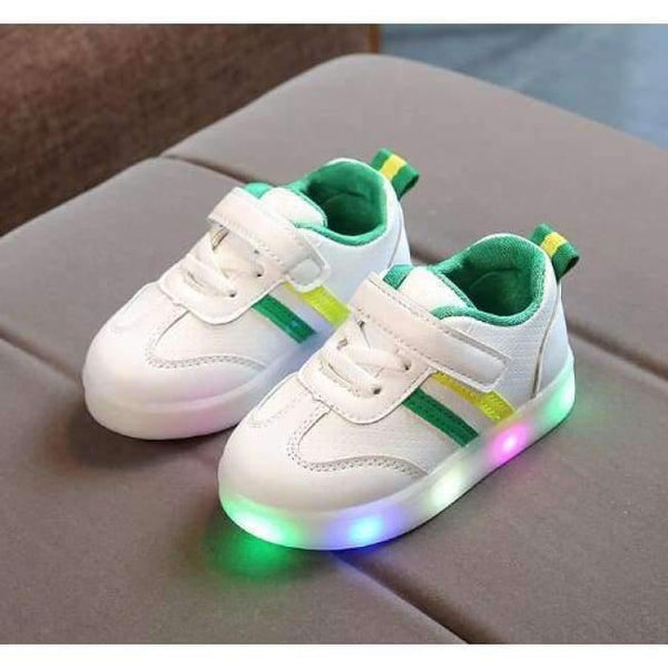 Planet Gates Green / 6.5 Fashion cool noble shoes children Lovely LED glowing high quality baby boys girls shoes sports kids running sneakers