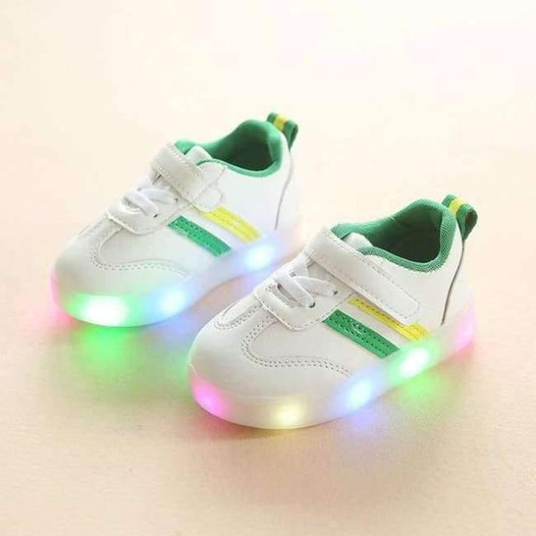 Planet Gates Green / 6.5 Fashion New brand design LED shoes cool baby girls boys toddlers shinning lighting baby first walkers glowing sneakers